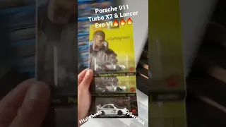 Hot Wheels Premium CYBERPUNK Porsche 911 Turbo & Lancer Evo VI