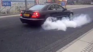 mercedes clk 500 burnout