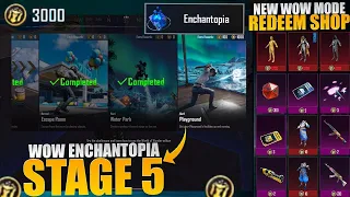 Free 3000 Wow Coins | New Wow Redeem Shop | How To Complete Stages  | WOW Shop |PUBGM