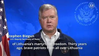Deputy Secretary Biegun Commemorates Lithuania's Freedom Defenders Day