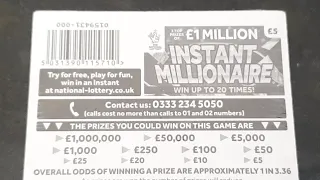 PART 1 of FULL PACK Instant Millionaire Scratch Cards LIVE!