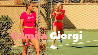 Camila Giorgi Live Practice  On Court