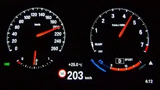 BMW X1 18i 1.5 Turbo Acceleration 0-200 TOP SPEED TEST