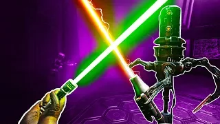 I Steal Darth Vader's Lightsaber and Fight Some Dumb Robots in Vader Immortal VR!