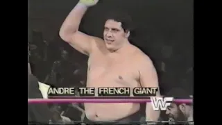 Andre the Giant & JYD in action   All Star Wrestling Feb 3rd, 1985
