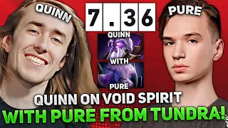 QUINN on VOID SPIRIT with PURE from TUNDRA! 11,900 AVERAGE MMR GAME in NEW PATCH 7.36