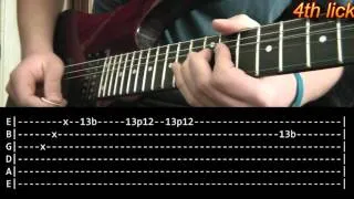 Another Brick In The Wall Guitar Solo Lesson - Pink Floyd (with tabs)