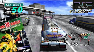 18 Wheeler : American Pro Trucker (2001) Sony PlayStation 2 Gameplay in HD (PCSX2)