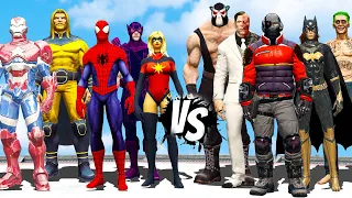 The Avengers Dark Team VS DC Bad Guys - GTA 5 EPIC BATTLE