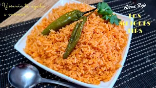 Receta de ARROZ ROJO No se pega, no se bate‼️ Medidas exactas y los mejores tips.