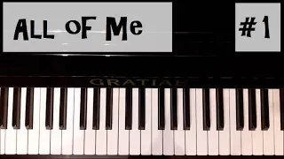 All of Me - John Legend (Piano Tutorial) Teil 1 Anfänger | DOMINIK
