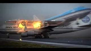 Air Crash - The Tenerife Airport 747 Collision between 2 Boeing 747 passenger jets.