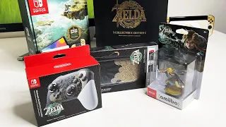 Zelda TOTK Accessories Unboxing + Setup | Case, amiibo & Pro Controller