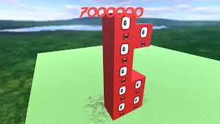 NumberBlock from ONE to BILLION! 1 ➡ 1.000.000.000 in MINECRAFT