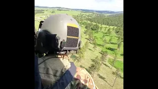 15T Blackhawk Crewchief flying a medevac #shorts