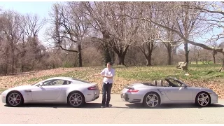Porsche 911 Turbo vs. Aston Martin V8 Vantage