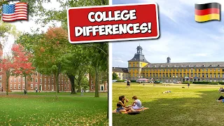 7 College Differences! (Germany vs USA - University Life)