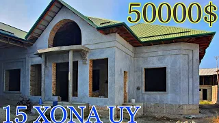 🏘ARXITEKTORIGA 3000$ KETGAN 15 XONALI UY PROEKTI