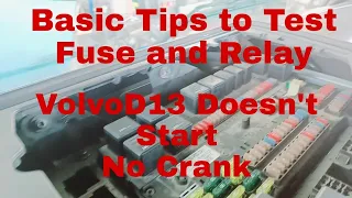 How to fix Engine No crank | VolvoD13 Doesn't Start | Trouble shooting