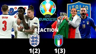 Euro 2020 final reaction | Italy vs England reaction | Italy are the Euro champions of 2021