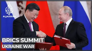 BRICS summit: Chinese and Russian presidents criticise West