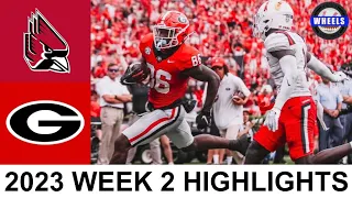 #1 Georgia vs Ball State Highlights | College Football Week 2 | 2023 College Football Highlights