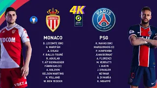 eFootball PES 2021 Gameplay [PS5 4K] Monaco vs PSG-LIGUE 1 [KONAMI]