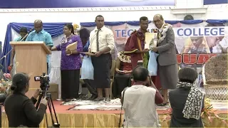 Fijian Minister officiates at the Technical College of Fiji (Western Division) Graduation Ceremony.