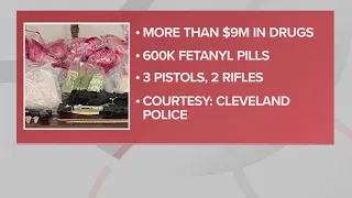 Cleveland police: Over $9.5 million in drugs recovered, 2 arrested