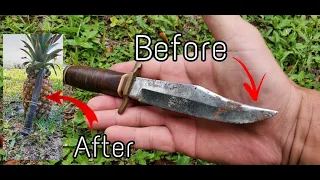 Refurbishing a Vintage German Fixed Blade Knife - #refurbished #restoration #edc