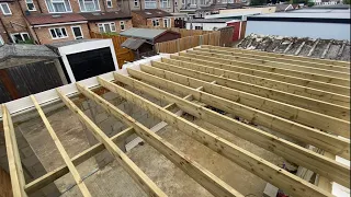 Installing roof rafters and fascias