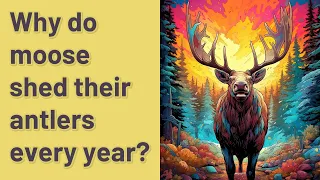 Why do moose shed their antlers every year?