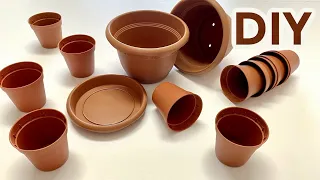 Don't Throw Those Boring Little Plastic Pots! Show You How to Make Them Useful 🌺