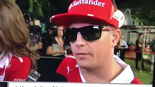 Kimi Raikkonen first lap race crash reaction F1 2017 Singapore GP