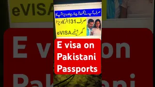 eVisa Countries for Pakistani Passport