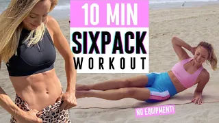 10 MIN SIXPACK Abs Workout | No Equipment