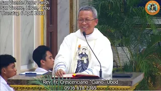 HOMILY ni Fr. Ciano sa Huwebes Santo - 4/6/2023