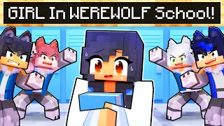 GIRL in an ALL WEREWOLF Minecraft School!