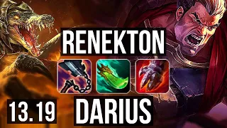 RENEKTON vs DARIUS (TOP) | 3.2M mastery, 1200+ games, 11/2/7, Dominating | BR Challenger | 13.19