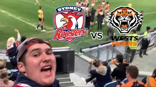 Sydney Roosters vs Wests Tigers First Allianz ￼Game!!! VLOG