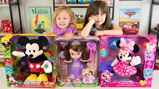 Dancing Mickey Mouse Super Roller Skating Minnie Mouse Magic Dancing Sofia the First Kinder Playtime
