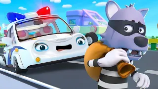 Police Car on Patrol | Fire Truck, Doctor | Learning Vehicles | Nursery Rhymes | Kids Songs |BabyBus