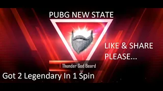 FIRST CRATE OPENING PUBG NEW STATE | OMEGA OUTFIT | THUNDER GOD BEARD |