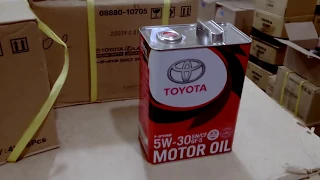 Новая упаковка Toyota 5w30 4l. Как отличить подделку.