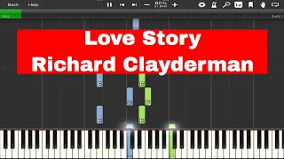 Love Story - Richard Clayderman - Easy Piano Tutorial