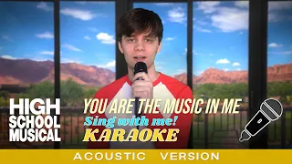 You Are The Music In Me (Acoustic | Troy's part only - Karaoke) from High School Musical 2