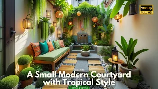 Courtyard House Design | Transform Your Space: Small Modern Courtyard Ideas for a Tropical Oasis