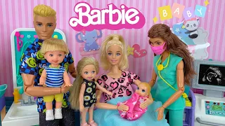 Barbie & Ken Doll Family Have a New Baby Story!