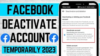 How to Deactivate Facebook Account in 2023 | Temporarily Deactivate Facebook Account