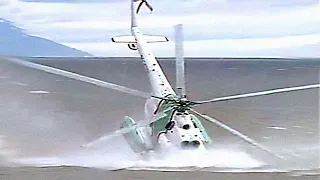 Russian Mi 14 Sucked Underwater Takeoff